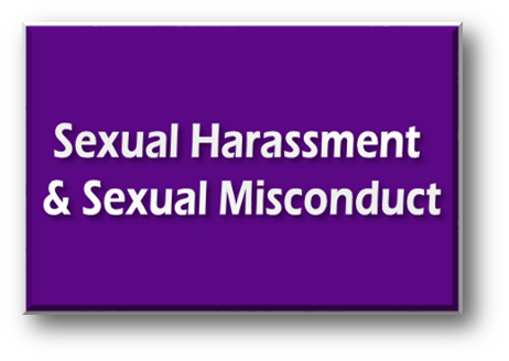 Image button link to the sexual misconduct information